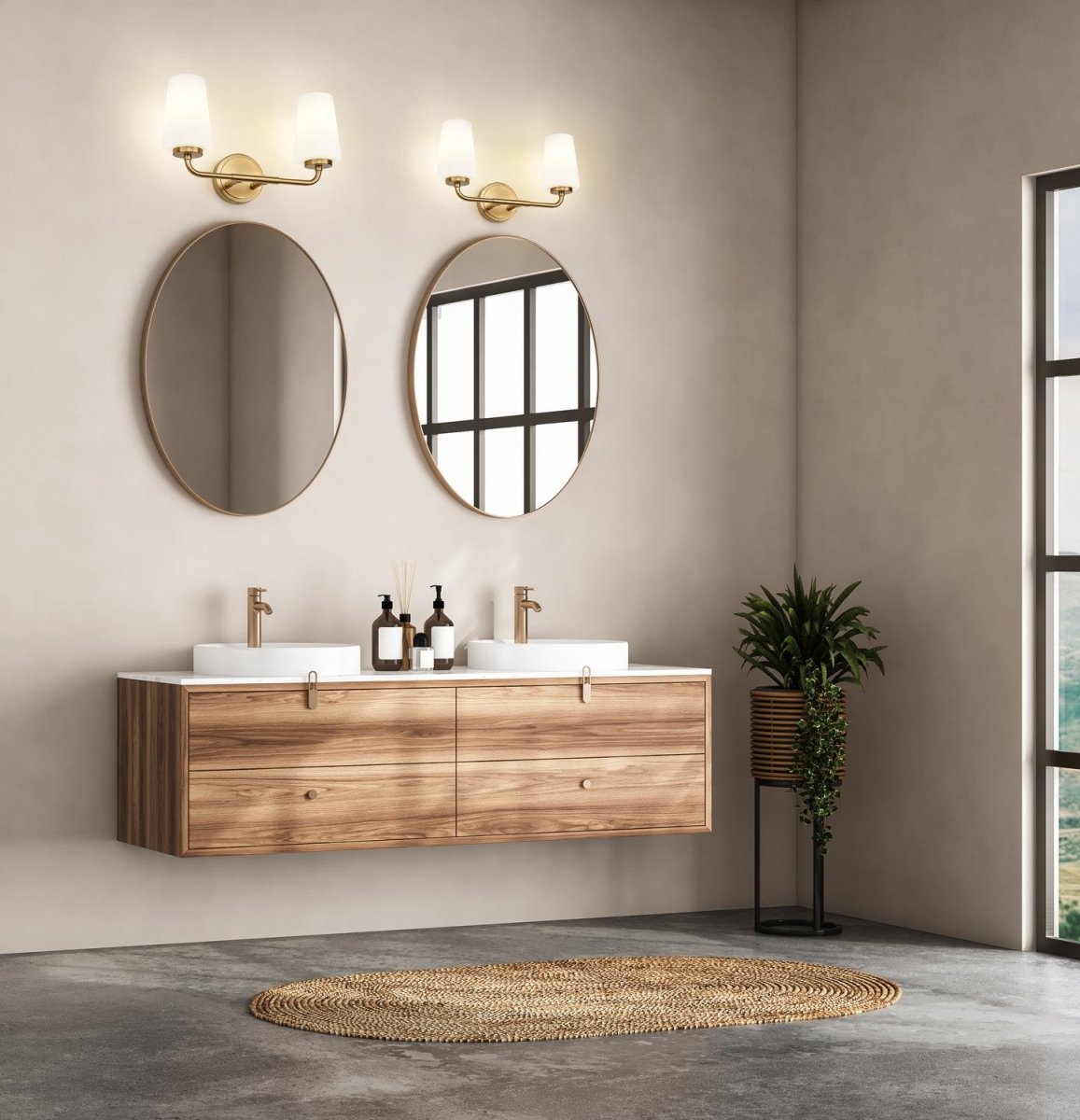Luminaire de vanité Montford - Or moderne 40" by Z-Lite | Luminaires & cie