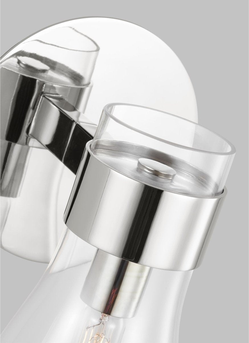 Luminaire de vanité Moritz - Nickel poli 5 3/4" by Visual Comfort Studio | Luminaires & cie