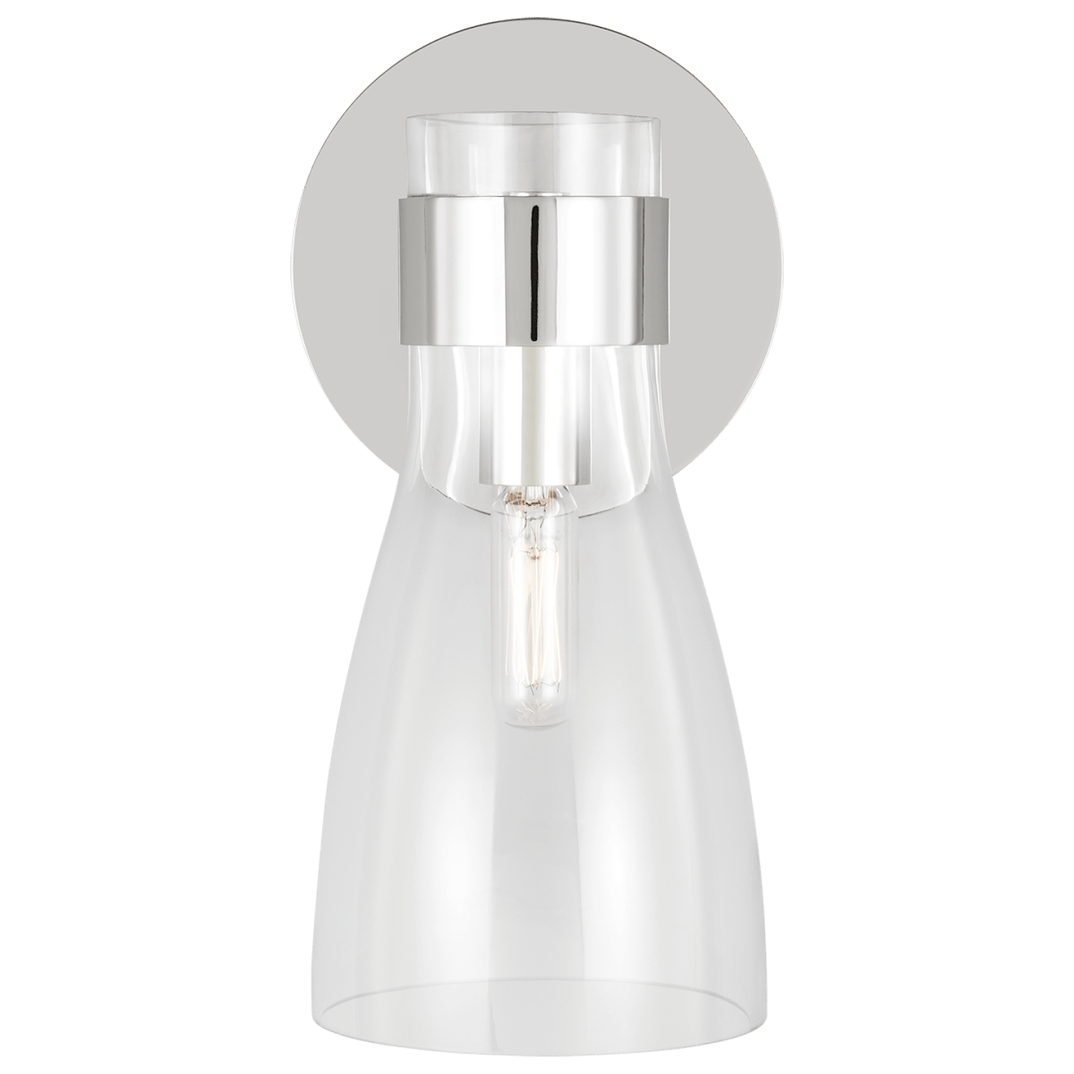 Luminaire de vanité Moritz - Nickel poli 5 3/4" by Visual Comfort Studio | Luminaires & cie