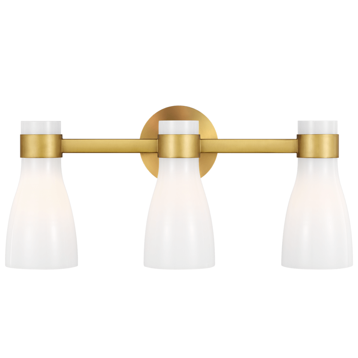 Luminaire de vanité Moritz - Laiton brûlé avec verre blanc lait 24" by Visual Comfort Studio | Luminaires & cie