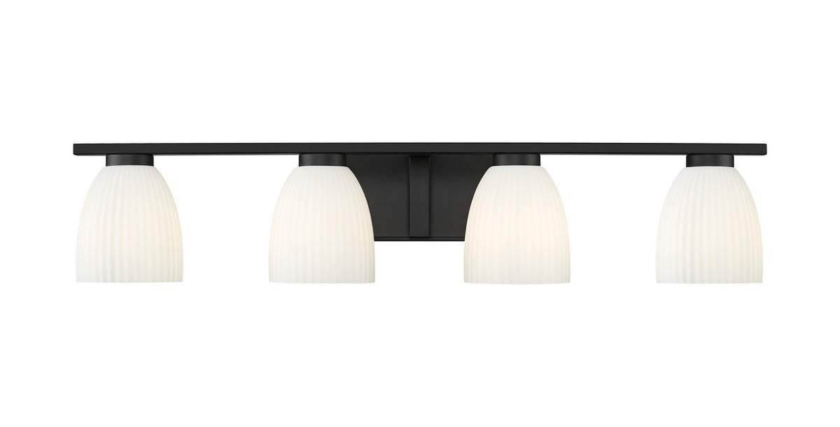 Luminaire de vanité Naya Noir mat, 32" – vue 2