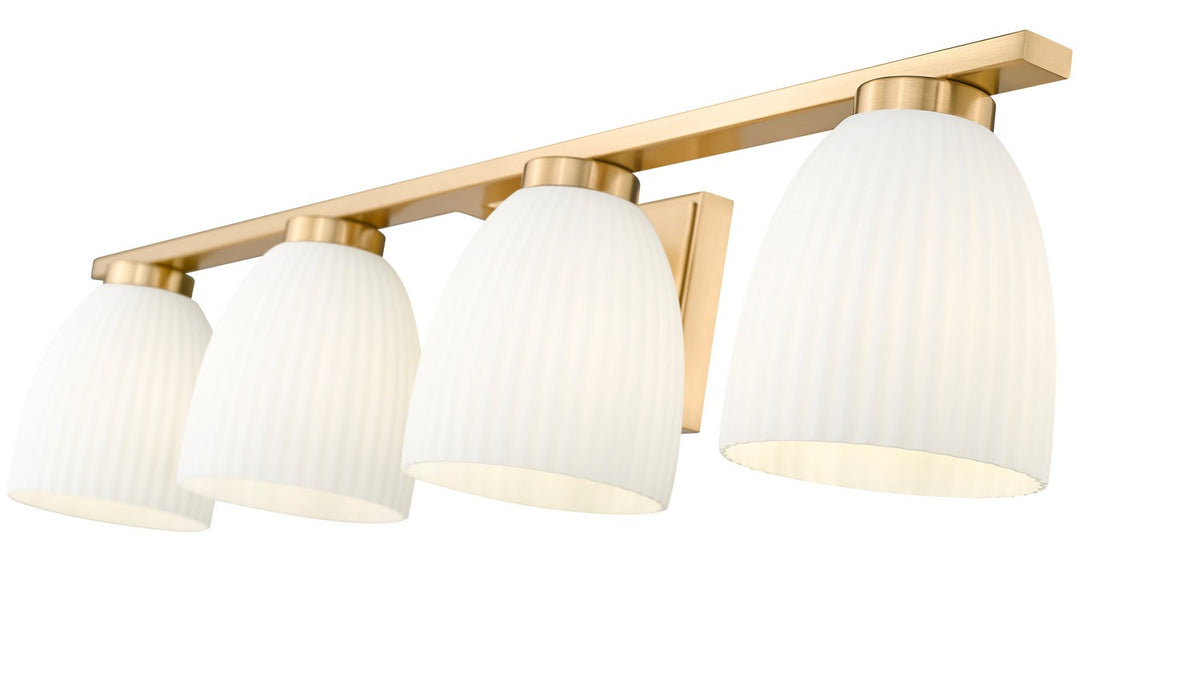 Luminaire de vanité Naya Or moderne, 32" – vue 4