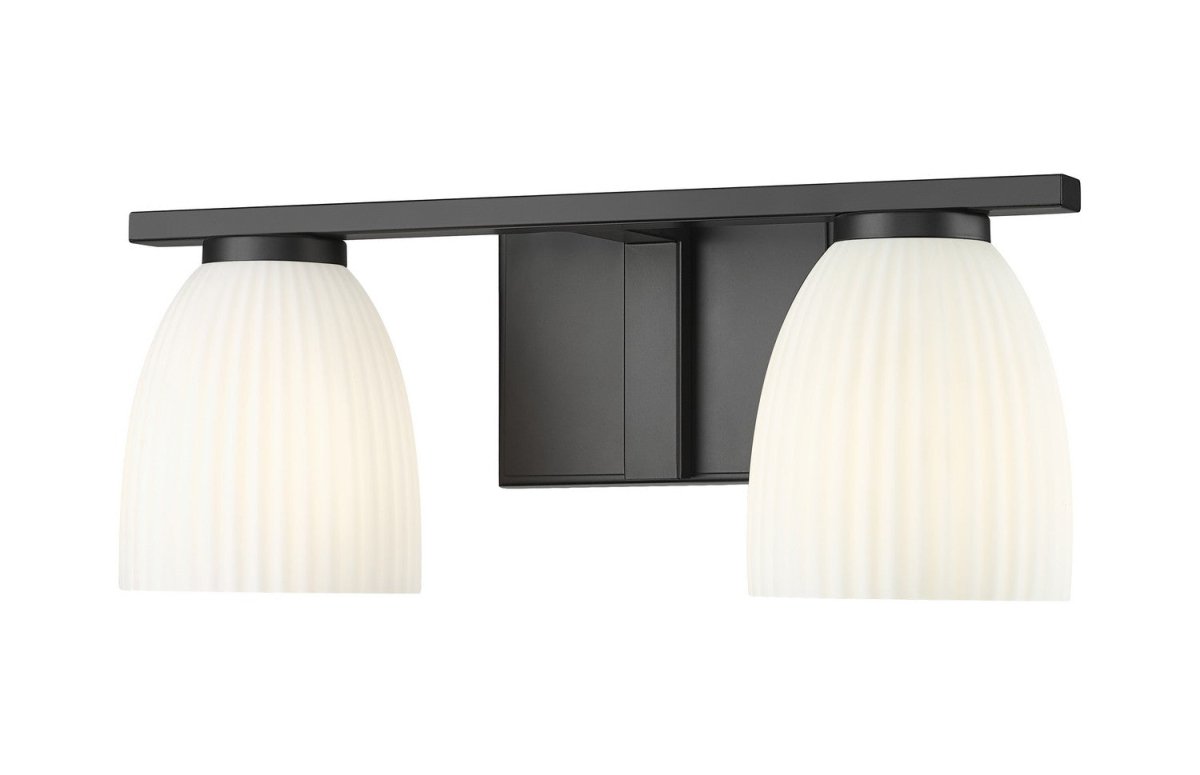 Luminaire de vanité Naya - Noir mat 16" by Z-Lite | Luminaires & cie