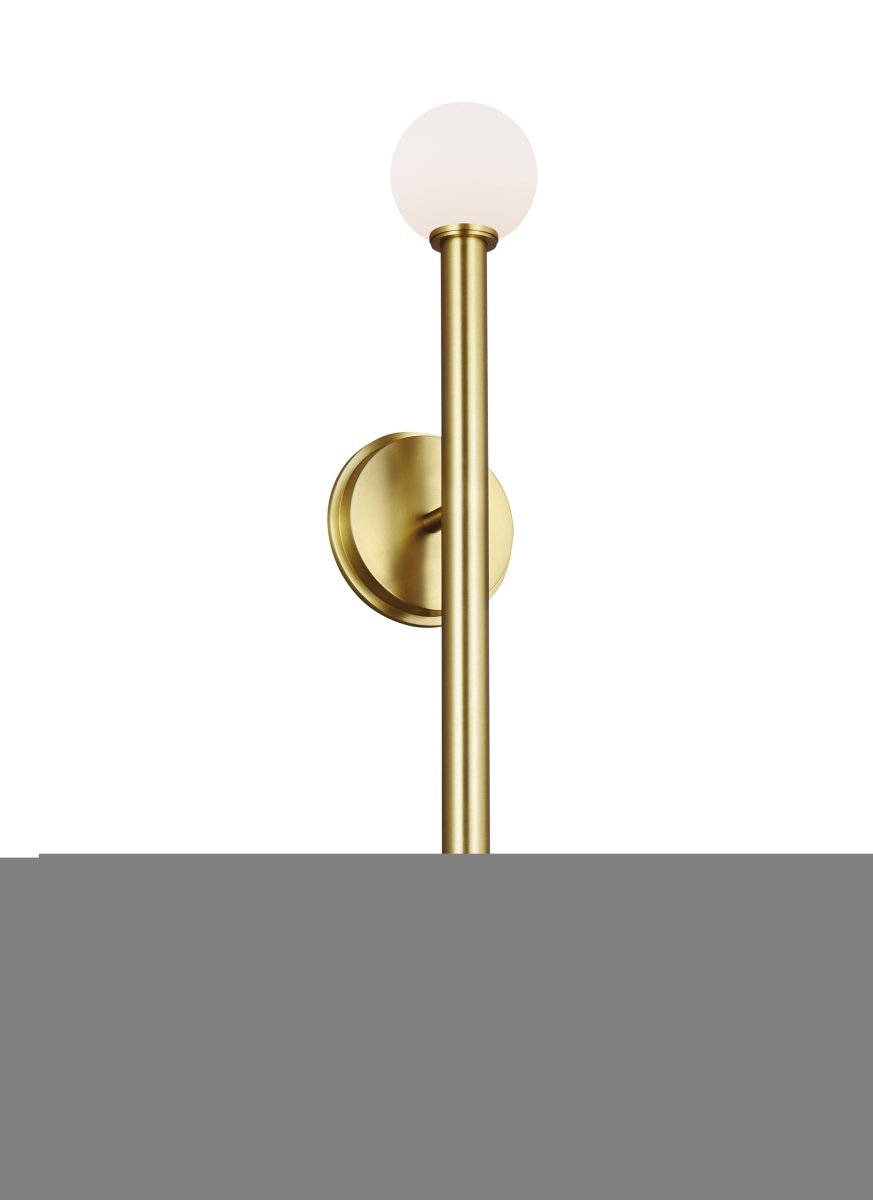 Luminaire de vanité Nodes - Laiton brûlé Blanc lait 4 3/4" by Visual Comfort Studio | Luminaires & cie