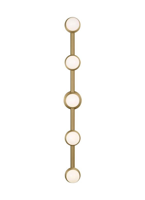 Luminaire de vanité Nodes - Laiton brûlé Lait 56" by Visual Comfort Studio | Luminaires & cie