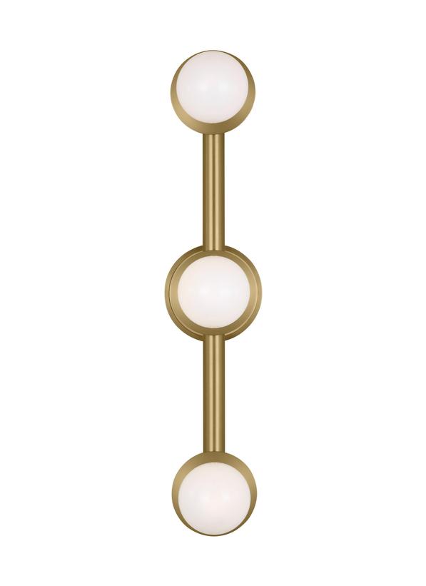Luminaire de vanité Nodes - Laiton brûlé Lait 32" by Visual Comfort Studio | Luminaires & cie
