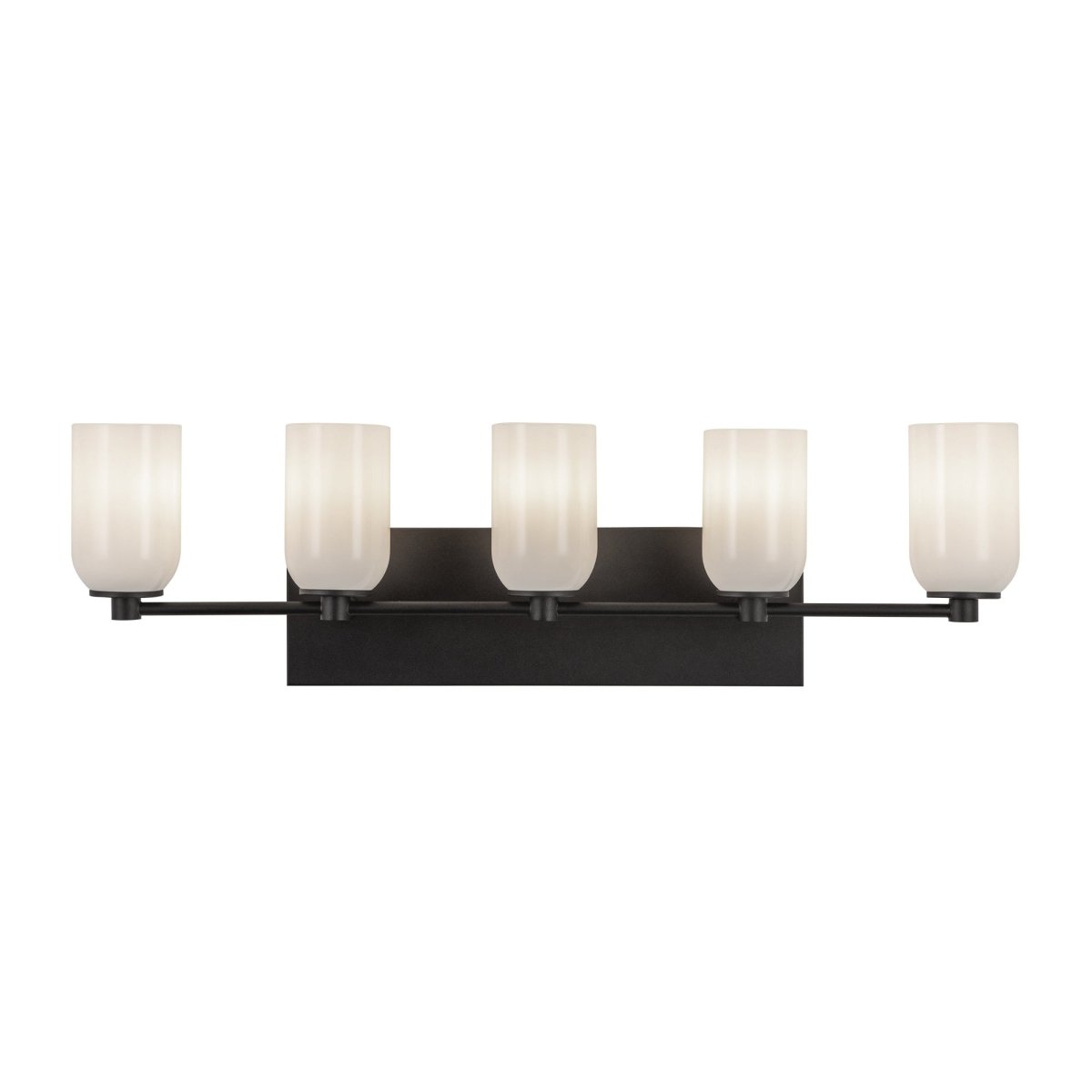 Luminaire de vanité Nola - Verre d'opale noir / brillant 4 7/8" 31 3/4" by Kuzco Lighting | Luminaires & cie