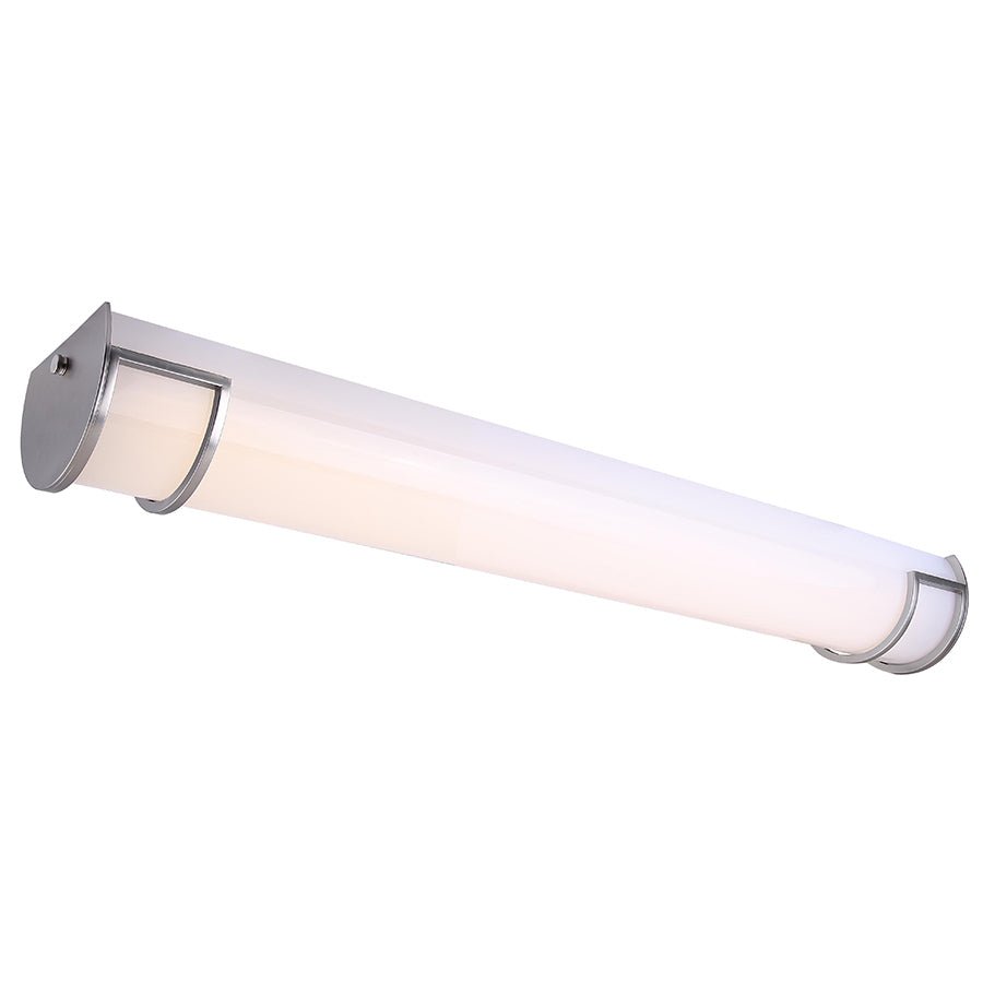 Luminaire de vanité Nora - Nickel brossé 36 3/4" 4 3/8" by Canarm | Luminaires & cie