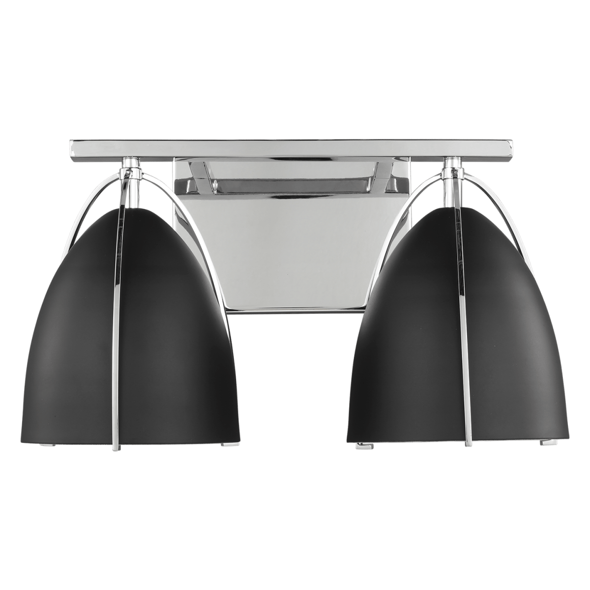 Luminaire de vanité Norman - Chrome Noir de minuit 15" by Visual Comfort Studio | Luminaires & cie