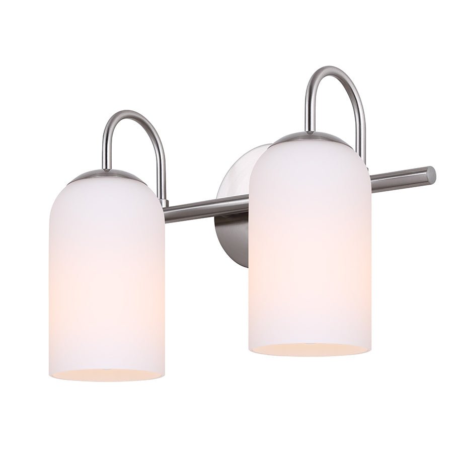 Luminaire de vanité Novalee - Nickel brossé 14 1/2" by Canarm | Luminaires & cie