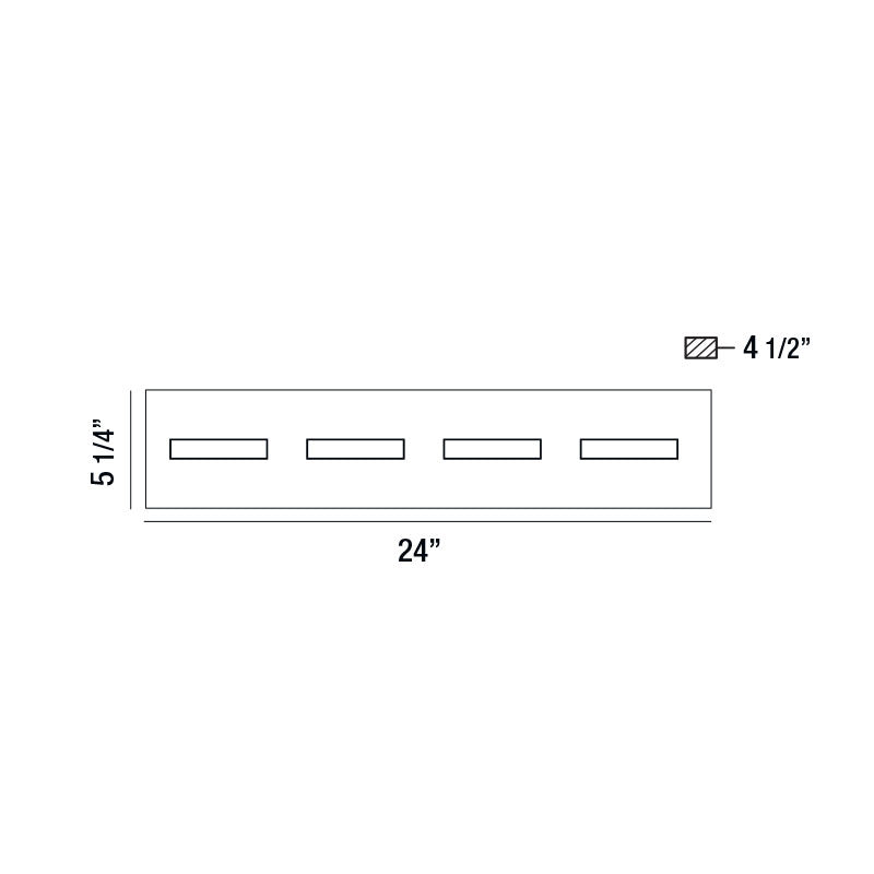 Luminaire de vanité Olson Noir mat, 24" – vue 2