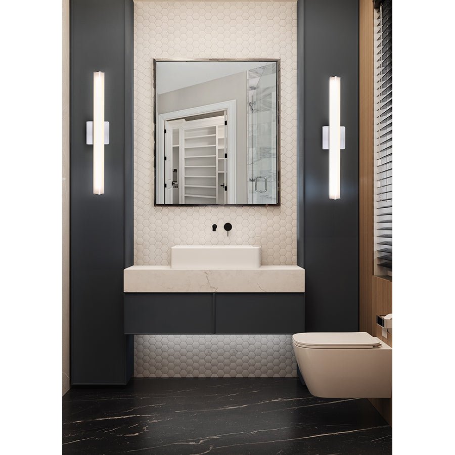 Luminaire de vanité Osten - Nickel brossé 30" by Canarm | Luminaires & cie