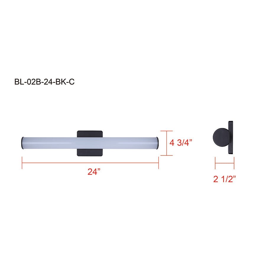 Luminaire de vanité Osten - Nickel brossé 30" by Canarm | Luminaires & cie