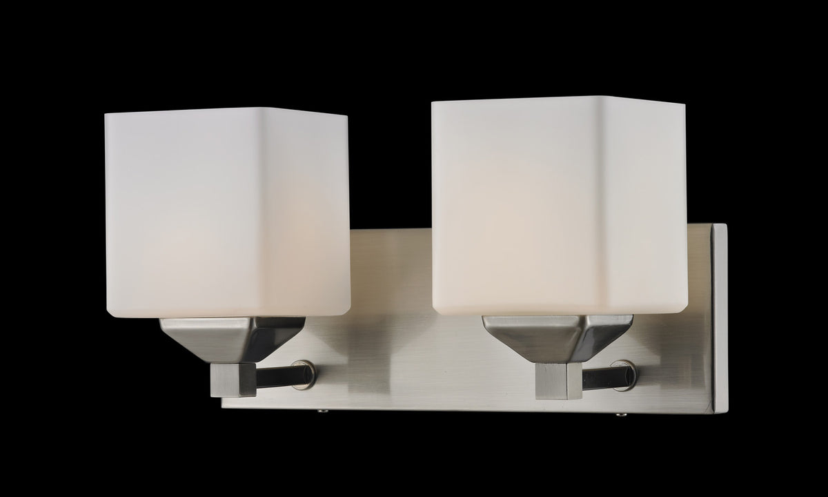 Luminaire de vanité Quube Nickel brossé, 13" – Z-Lite