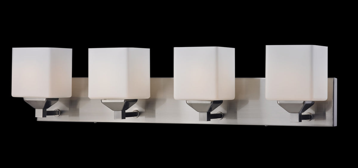Luminaire de vanité Quube Nickel brossé, 30" – Z-Lite