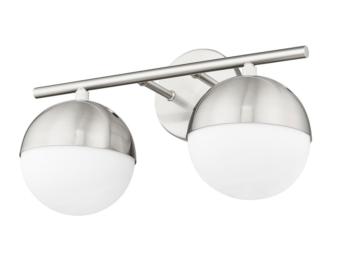 Luminaire de vanité Realm Sphere Nickel brossé, 16" – vue 4