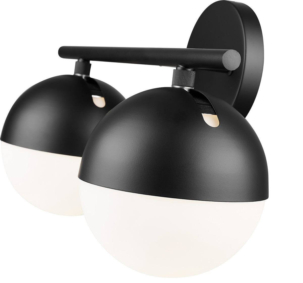 Luminaire de vanité Realm Sphere Noir mat, 16" – vue 5