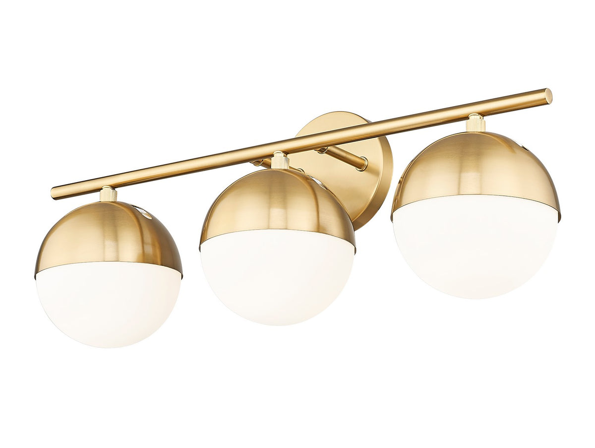 Luminaire de vanité Realm Sphere Or moderne, 24" – vue 2