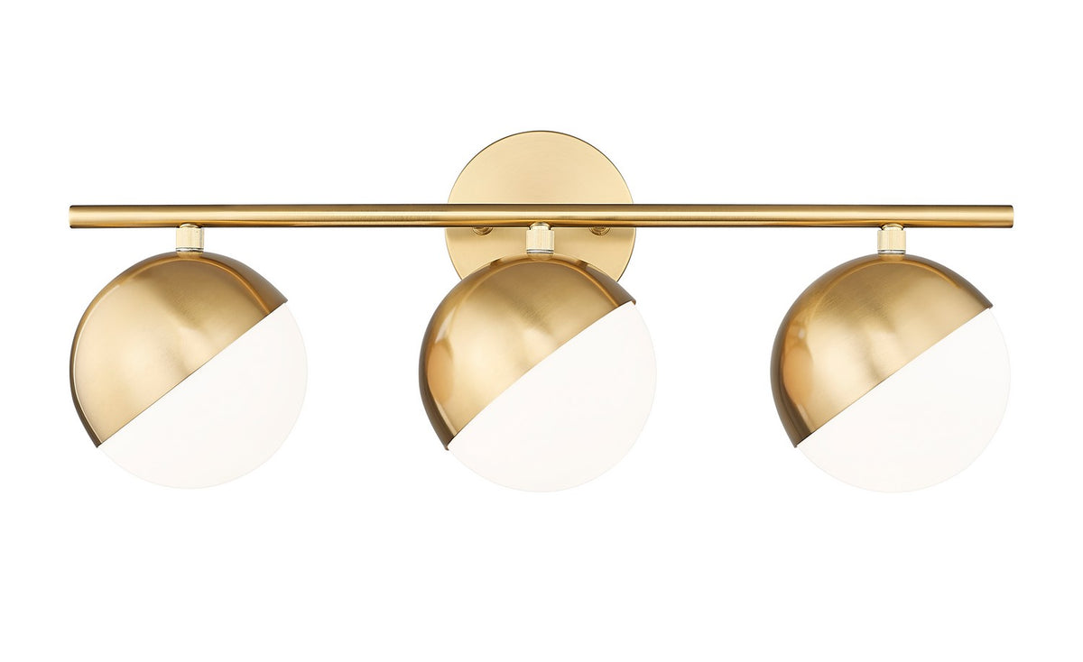 Luminaire de vanité Realm Sphere Or moderne, 24" – vue 3