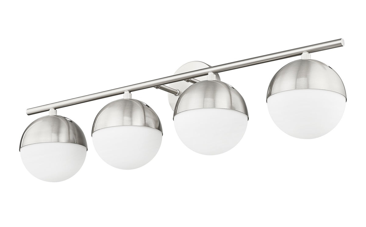 Luminaire de vanité Realm Sphere Nickel brossé, 32 1/4" – vue 4