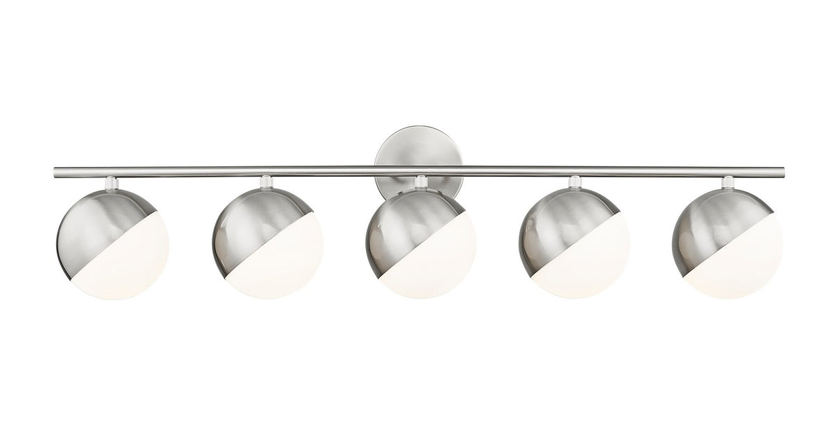 Luminaire de vanité Realm Sphere Nickel brossé, 40" – vue 3