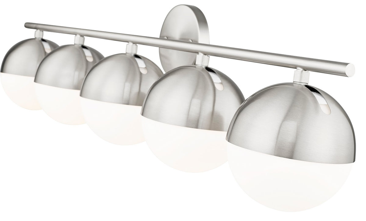 Luminaire de vanité Realm Sphere Nickel brossé, 40" – vue 5