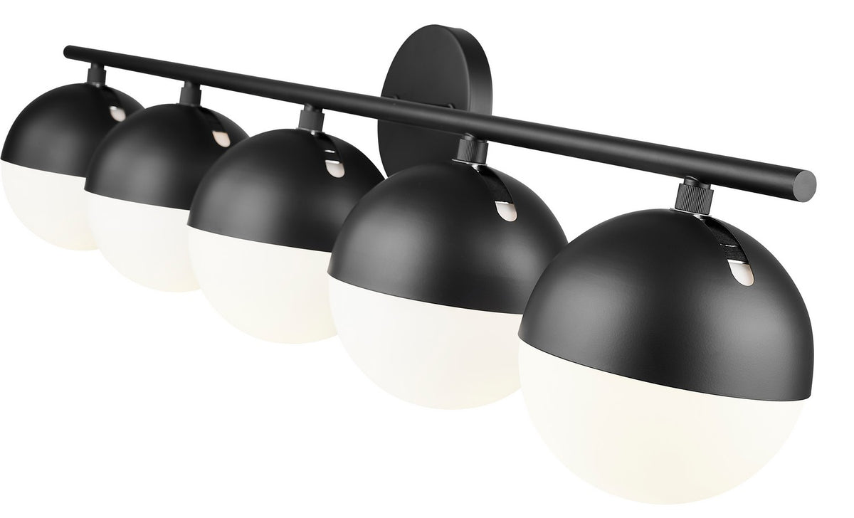 Luminaire de vanité Realm Sphere Noir mat, 40" – vue 5