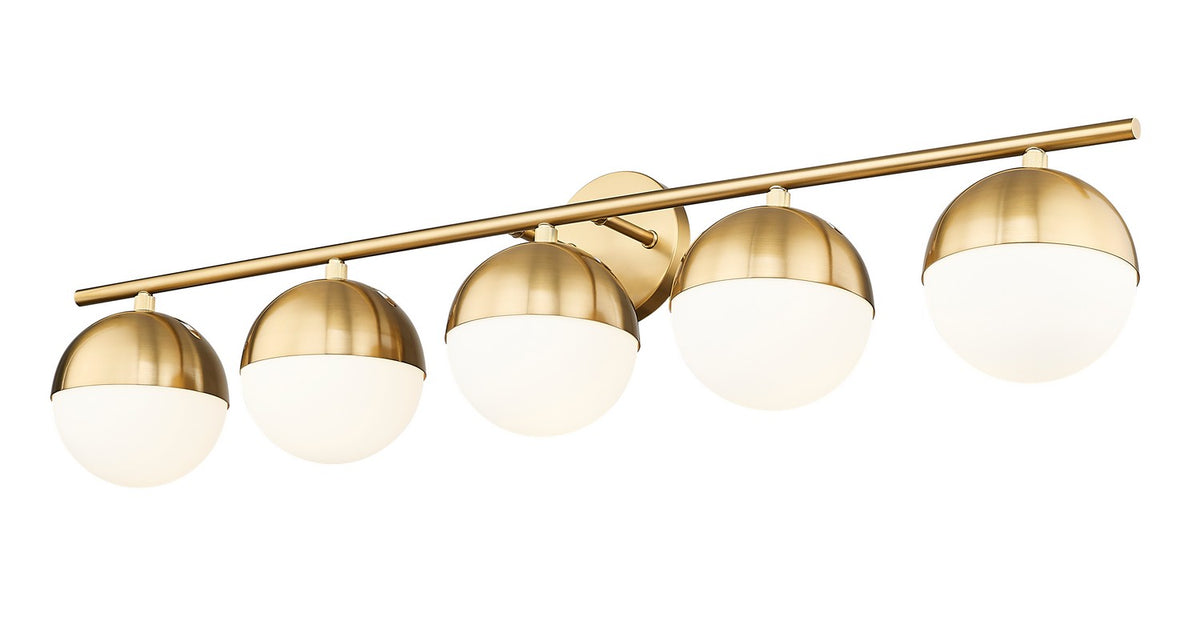 Luminaire de vanité Realm Sphere Or moderne, 40" – vue 2
