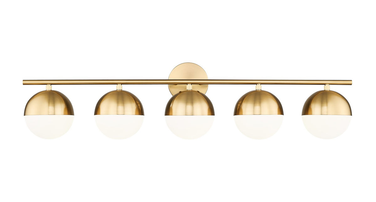 Luminaire de vanité Realm Sphere Or moderne, 40" – Z-Lite