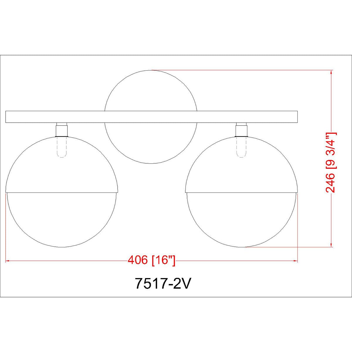 Luminaire de vanité Realm Sphere