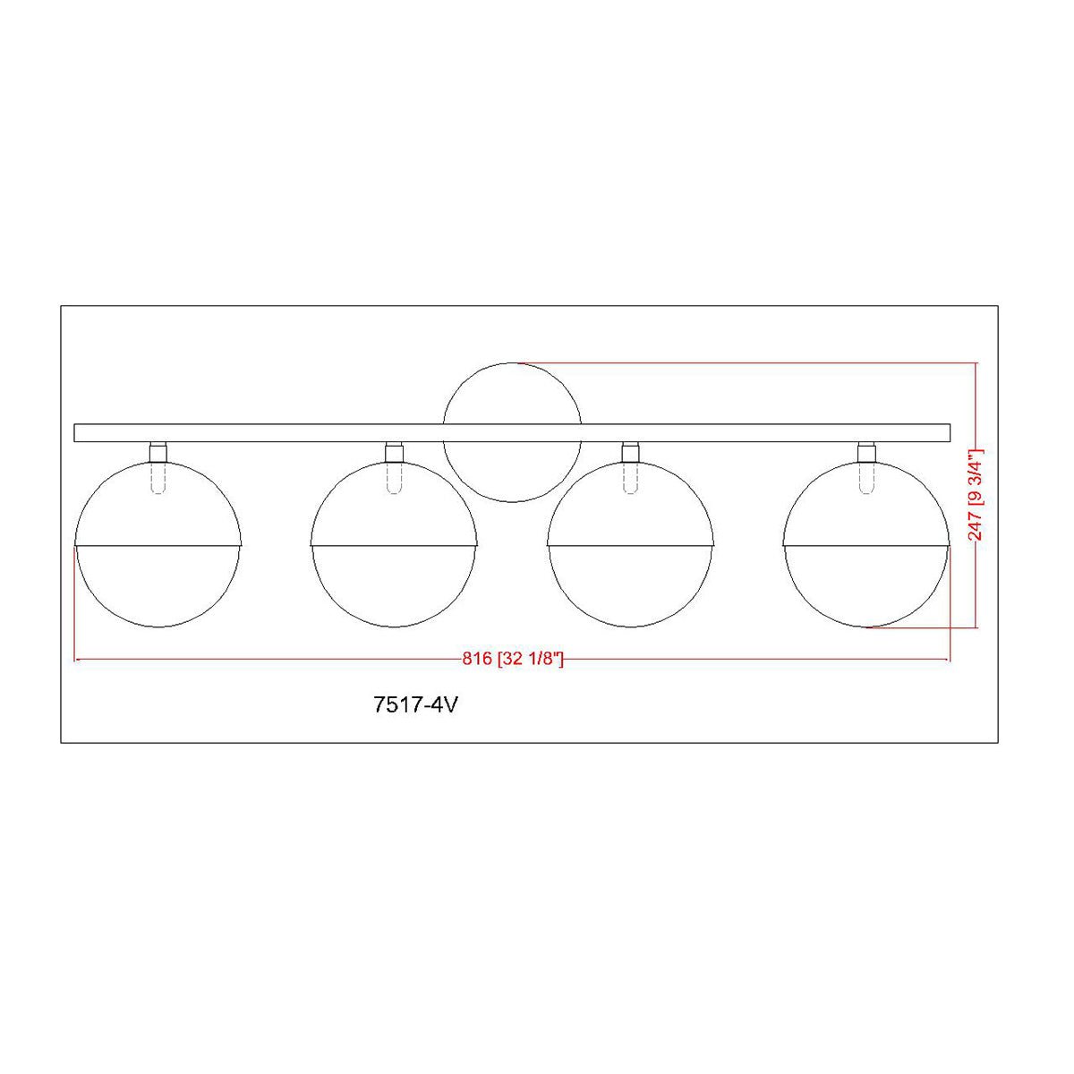 Luminaire de vanité Realm Sphere