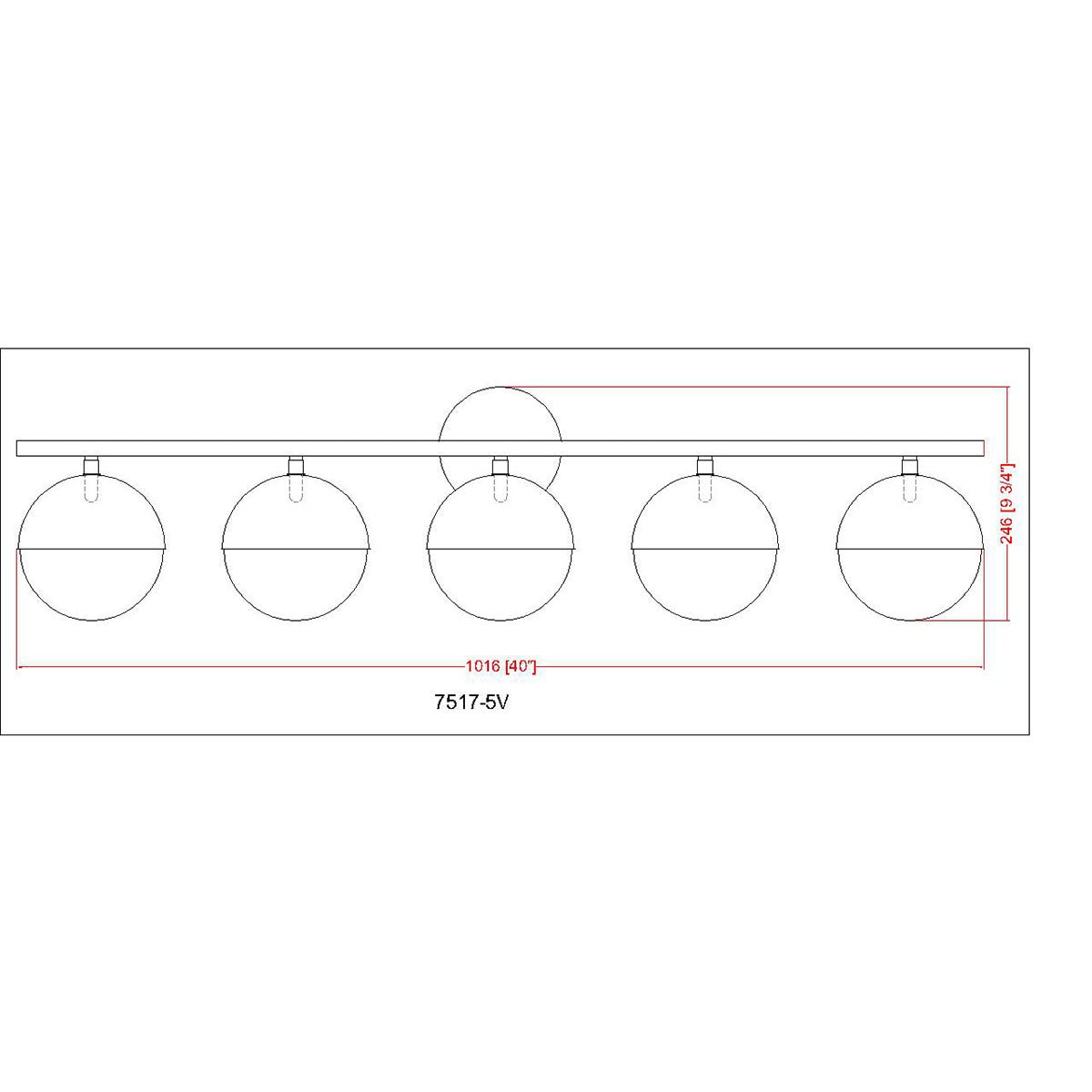 Luminaire de vanité Realm Sphere