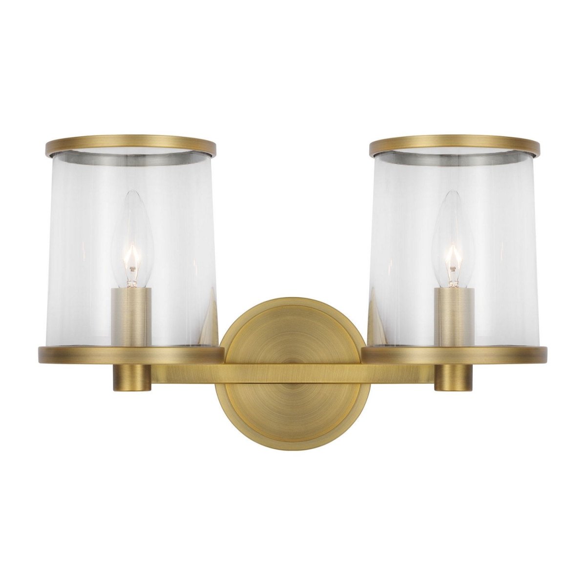 Luminaire de vanité Reynolds - Laiton vieilli dans le temps 14 5/8" by Visual Comfort Studio | Luminaires & cie
