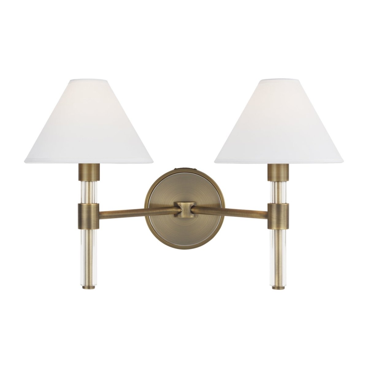 Luminaire de vanité Robert - Laiton vieilli dans le temps 10 7/8" by Visual Comfort Studio | Luminaires & cie