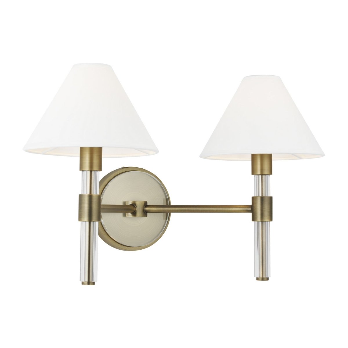 Luminaire de vanité Robert - Laiton vieilli dans le temps 9" by Visual Comfort Studio | Luminaires & cie