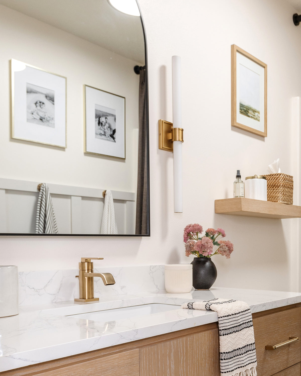 Barre d'éclairage de salle de bain Rona Or brossé – vue 3