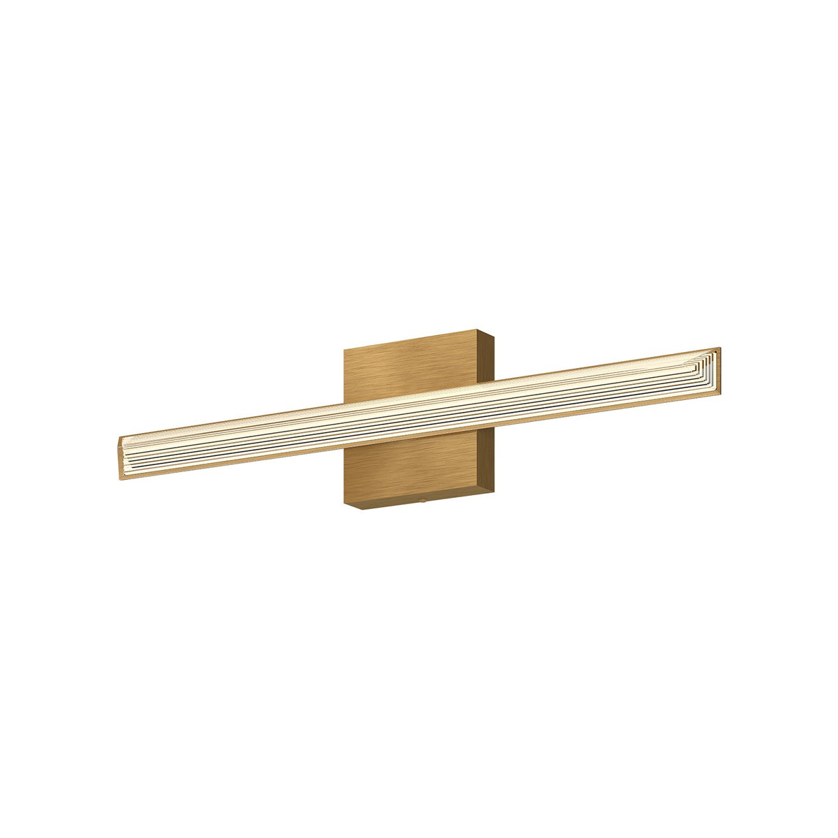 Barre d'éclairage de salle de bain Saphir Or brossé, 23 1/8" – Kuzco Lighting