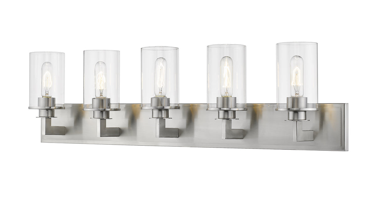 Luminaire de vanité Savannah Nickel brossé, Transparent, 38 3/4" – Z-Lite