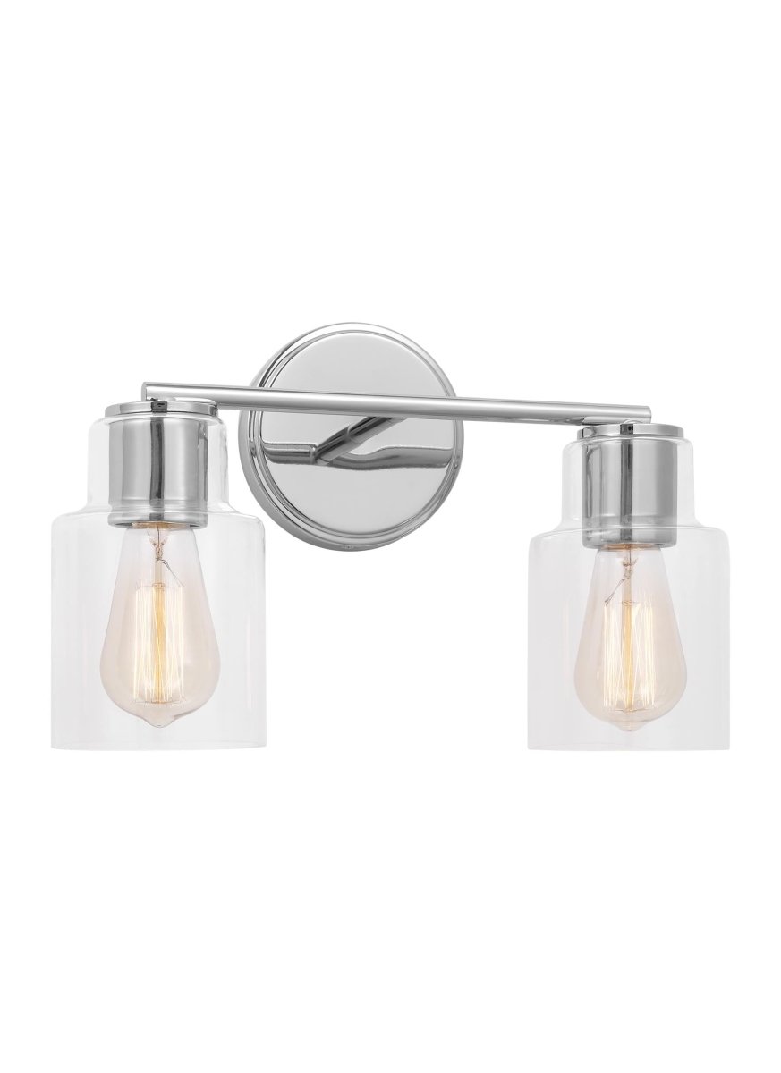 Luminaire de vanité Sayward - Chrome 14 1/8" by Visual Comfort Studio | Luminaires & cie