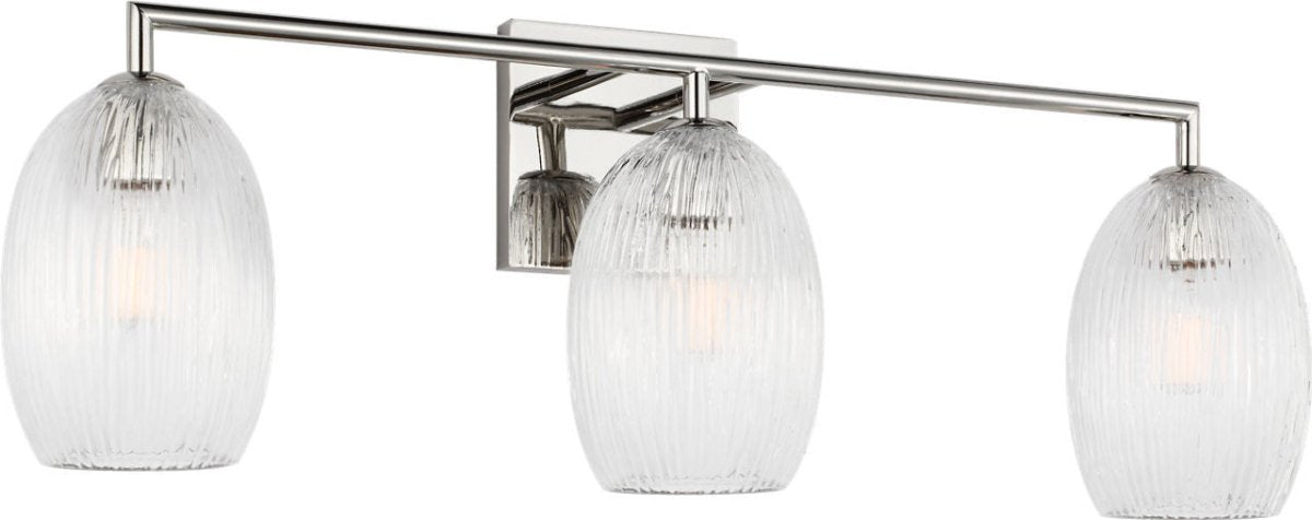 Luminaire de vanité Serafina - Nickel poli 27" by Visual Comfort Studio | Luminaires & cie