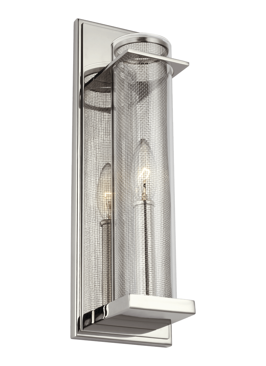 Luminaire de vanité Silo - Nickel poli by Visual Comfort Studio | Luminaires & cie