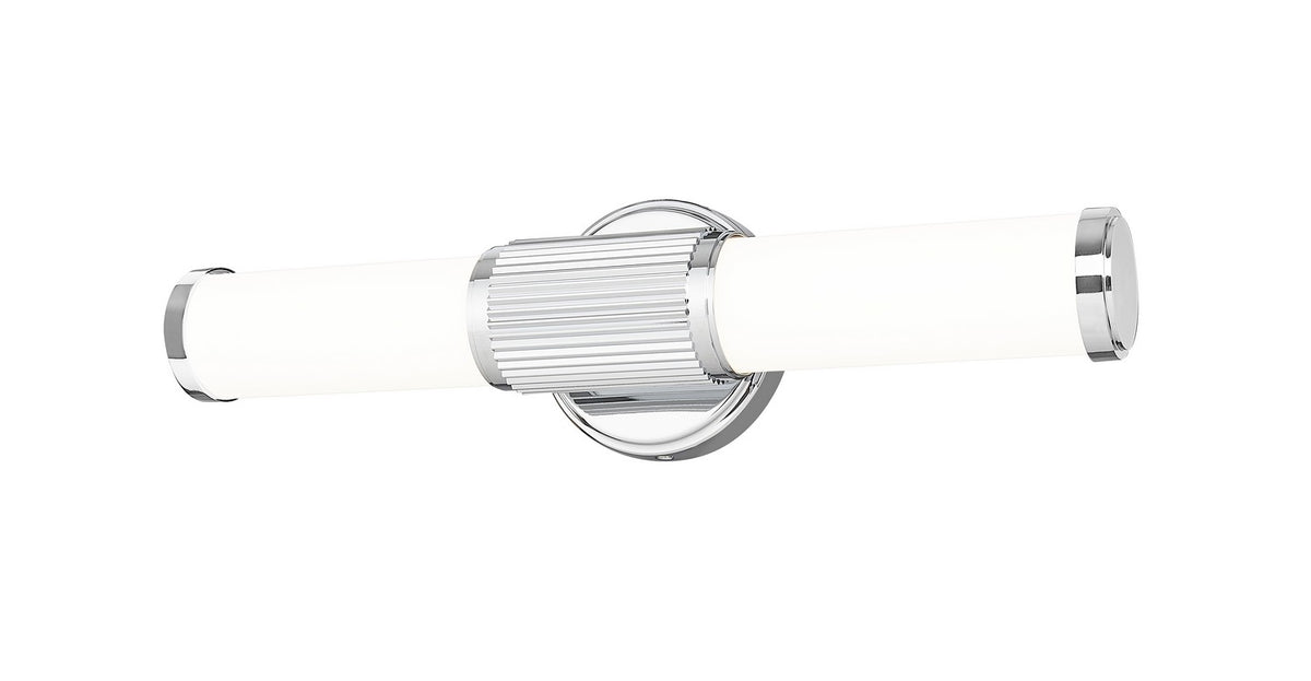 Barre d'éclairage de salle de bain Solange Chrome, 18 1/2" – vue 2