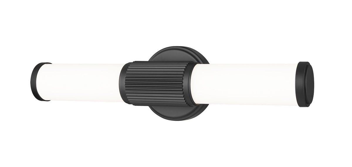 Barre d'éclairage de salle de bain Solange Noir mat, 18 1/2" – Z-Lite