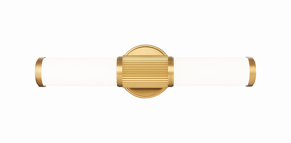 Barre d'éclairage de salle de bain Solange Or moderne, 18 1/2" – vue 3