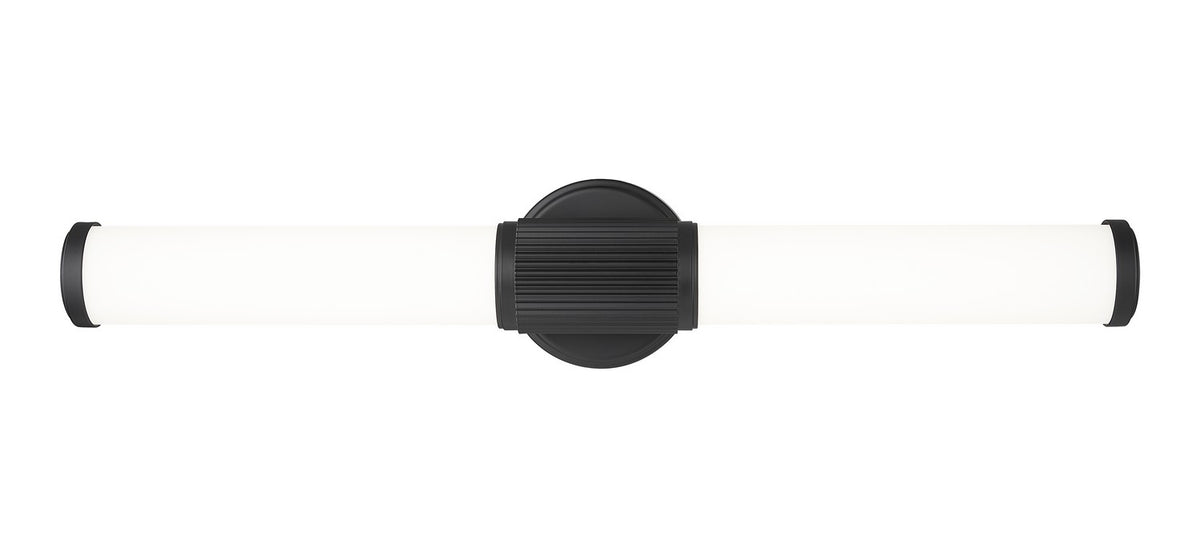 Barre d'éclairage de salle de bain Solange Noir mat, 25 1/2" – vue 3
