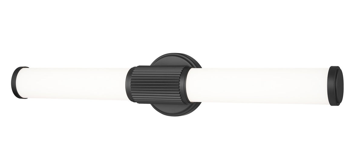 Barre d'éclairage de salle de bain Solange Noir mat, 25 1/2" – Z-Lite