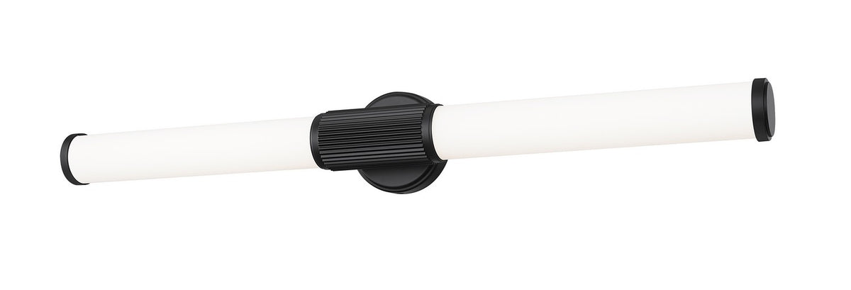 Barre d'éclairage de salle de bain Solange Noir mat, 32 1/2" – vue 2