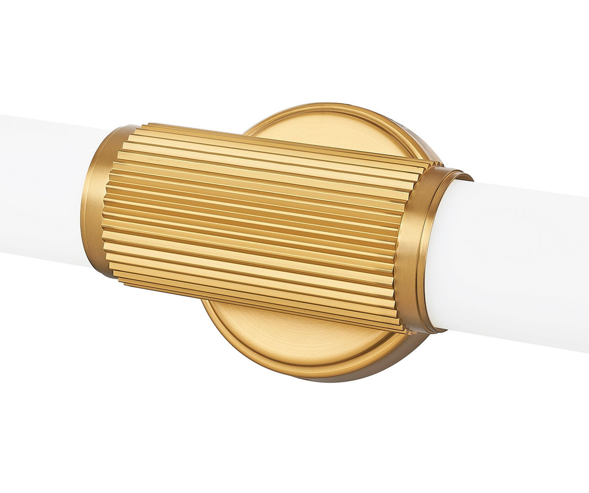 Barre d'éclairage de salle de bain Solange Or moderne, 40 1/2" – vue 5
