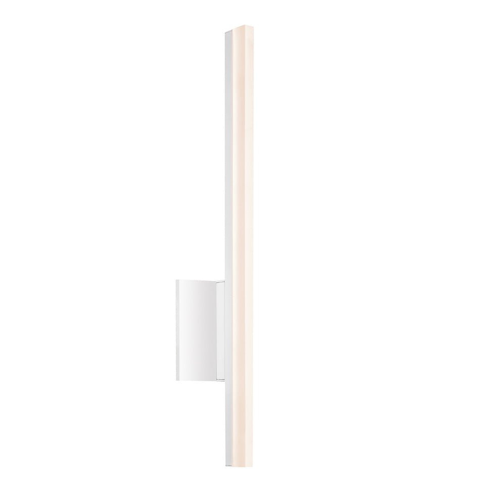 Luminaire de vanité Stilleto - Blanc satiné 23.75" by Sonneman | Luminaires & cie