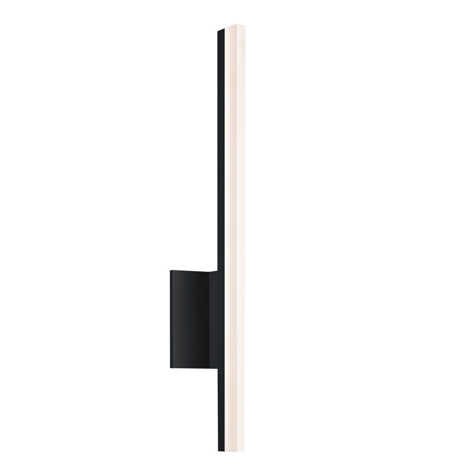 Luminaire de vanité Stilleto - Noir Satiné 23.75" by Sonneman | Luminaires & cie